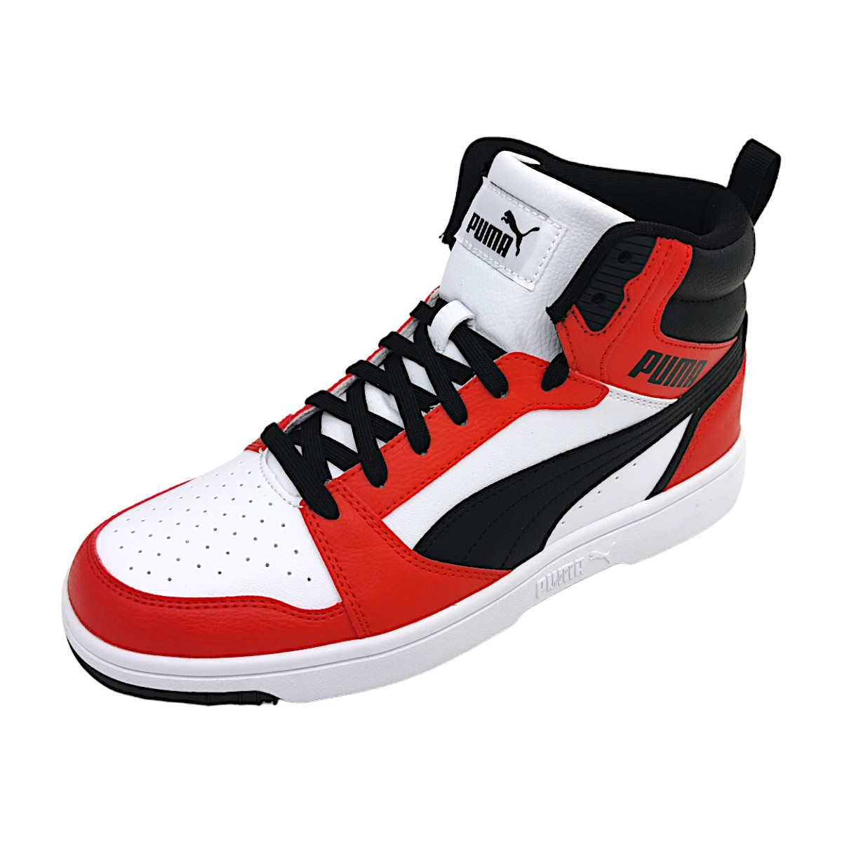 Puma Rebound V6 392326 Weiß 04 White/ Black/ Red