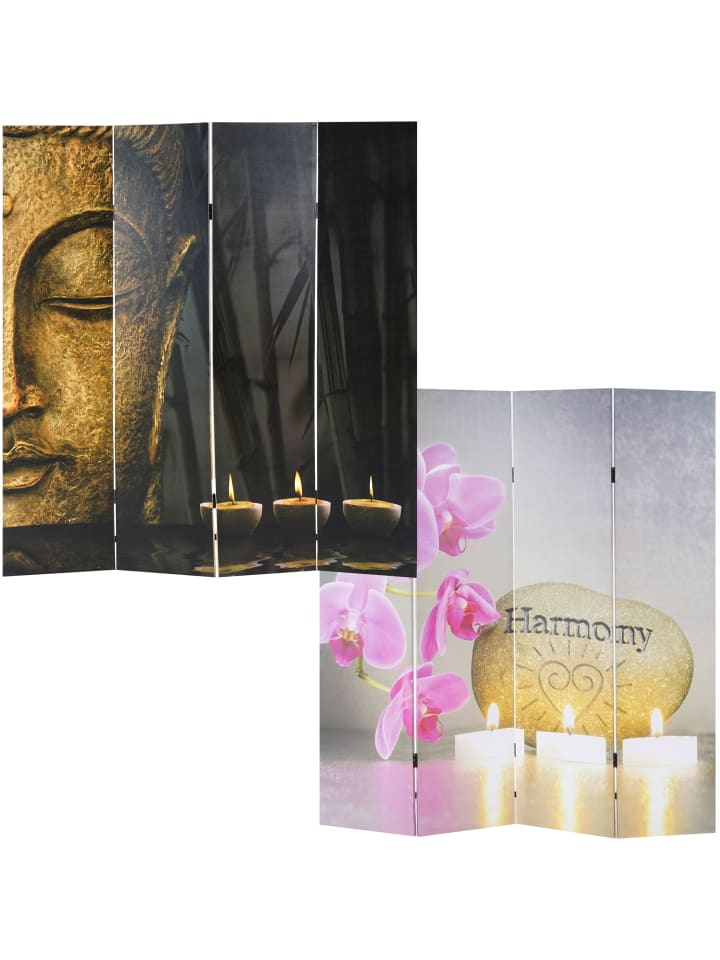 MCW Foto-Paravent Buddha, 180x160 cm günstig kaufen onesize