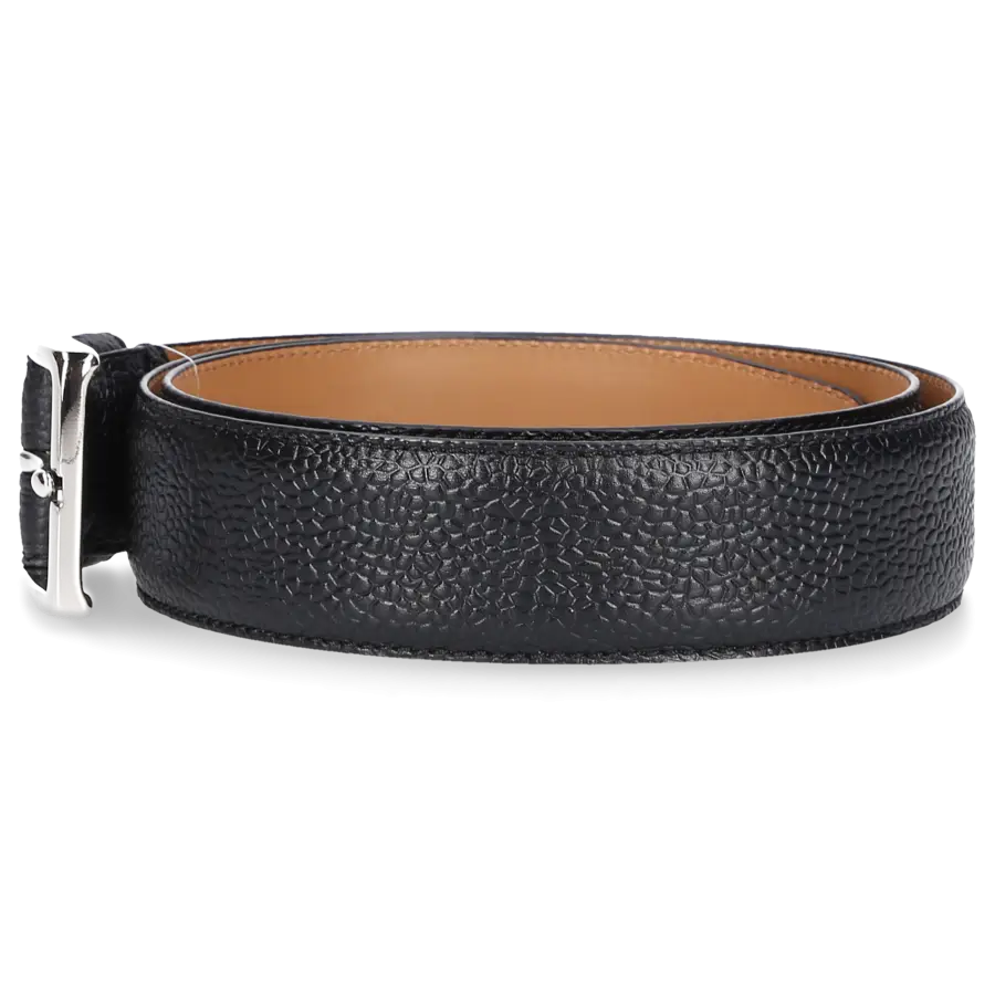 Budapester - Gürtel Leder schwarz - schwarz