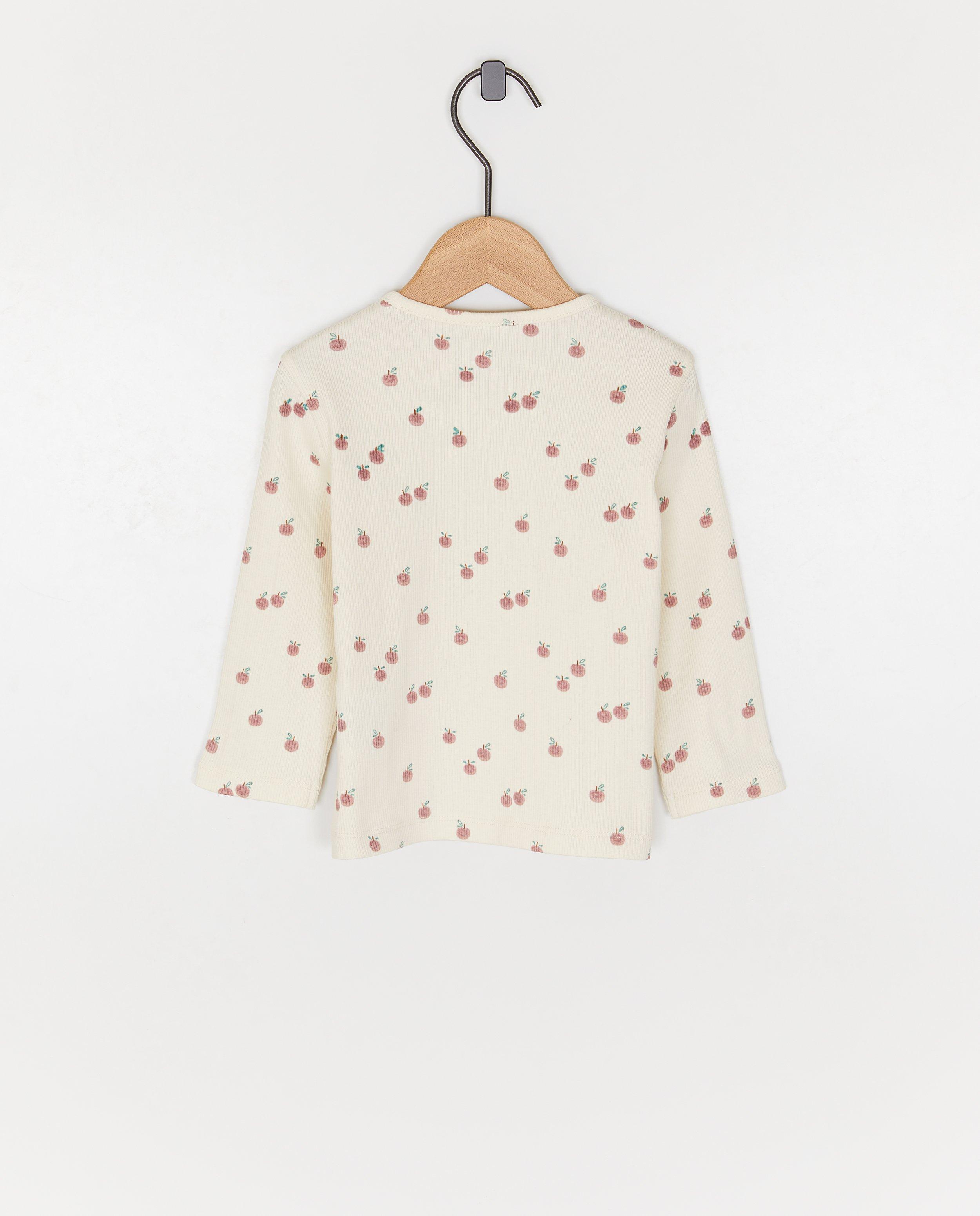 Tricou cu mânecă lungă Cuddles and Smiles cu imprimeu roz deschis