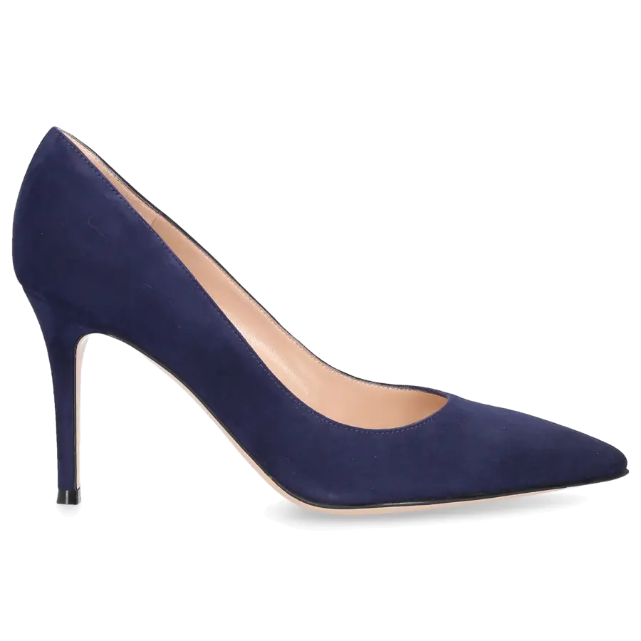 Gianvito Rossi - Pumps GIANVITO 85 Veloursleder - blau