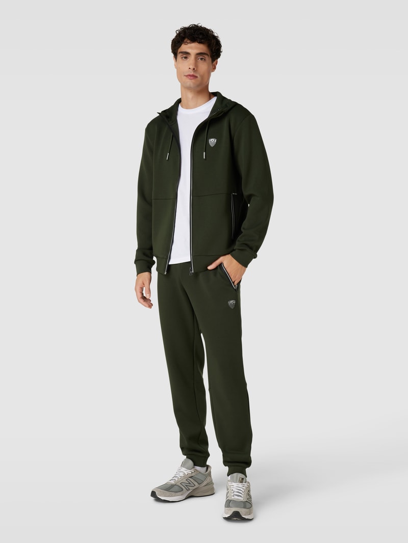 Sweatpants mit Eingrifftaschen in olivgrün