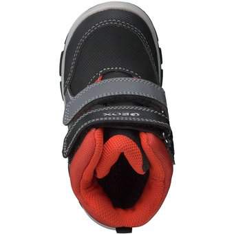 Geox B Flanfil Boy Klett Boots in schwarz