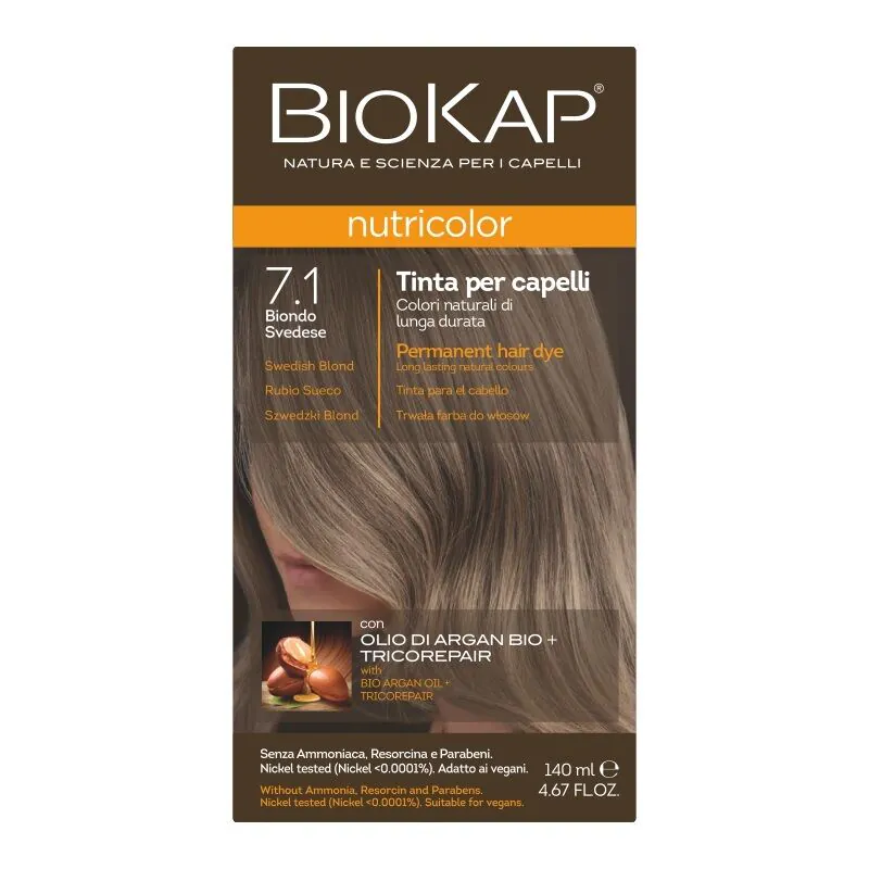Biokap Nutricolor farba za kosu, 7.1 Švedska plava