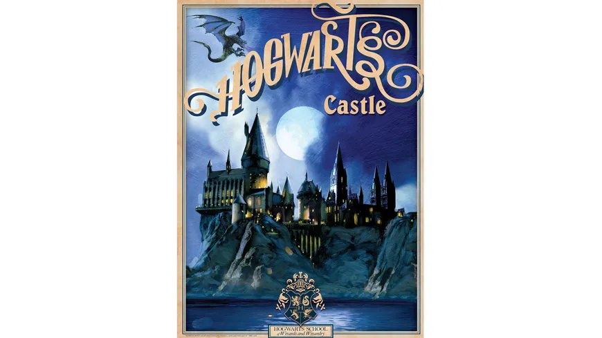 HARRY POTTER Set 2 Poster Retro Hogwarts&Diagon (52x38)