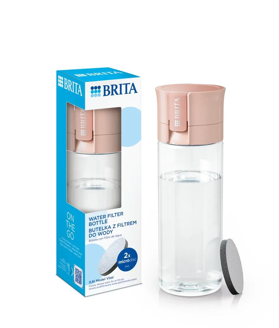 Brita Vital Pastel Ροδάκινο - Μπουκάλι με φίλτρο 1 τεμ.
