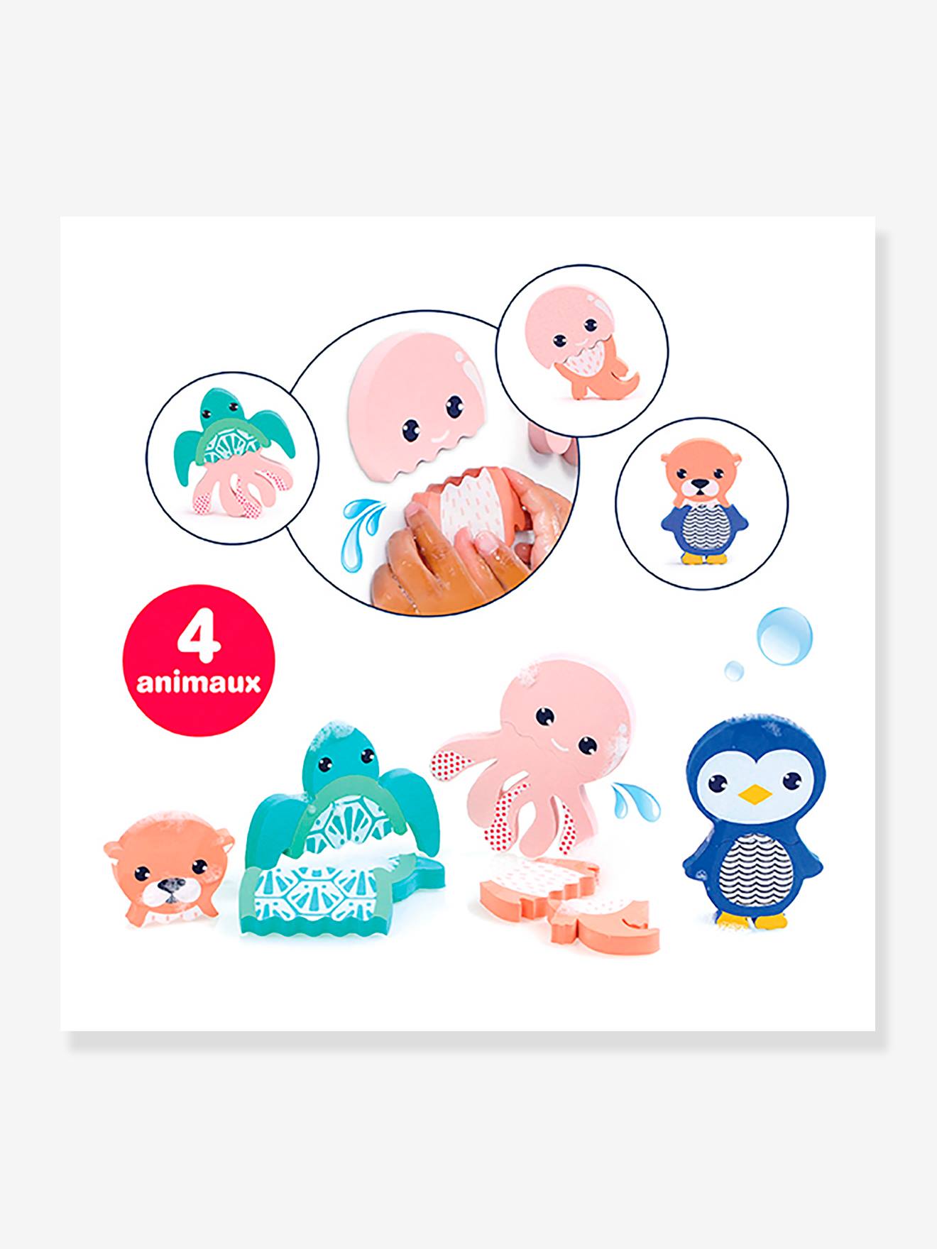 Ludi Baby Bade-Puzzles mit Meerestieren OZEAN LUDI - blau