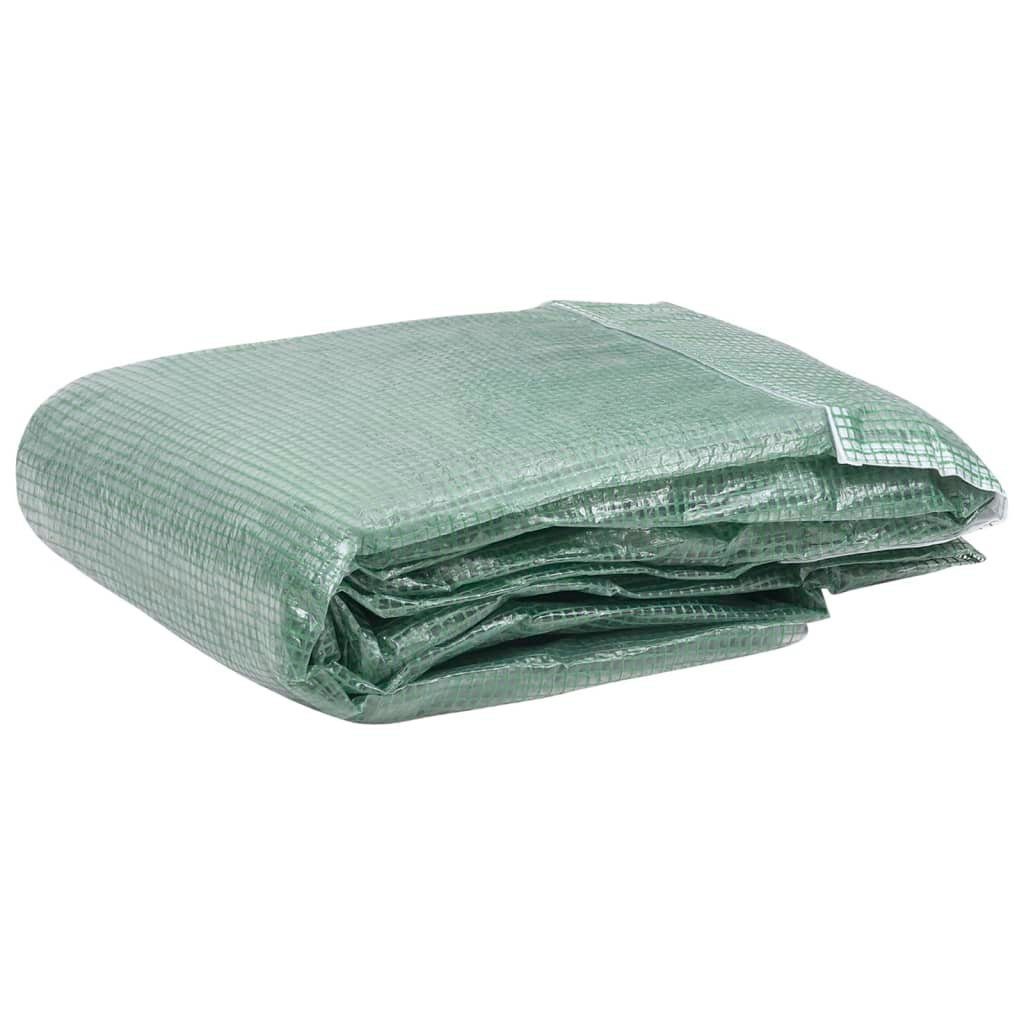 vidaXL Gewächshaus Gewächshaus Ersatz Folie Abdeckung 4 m² 200x200x200 cm Grün