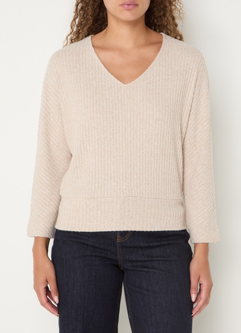 OPUS Sococo ribbed long sleeve with batwing sleeves