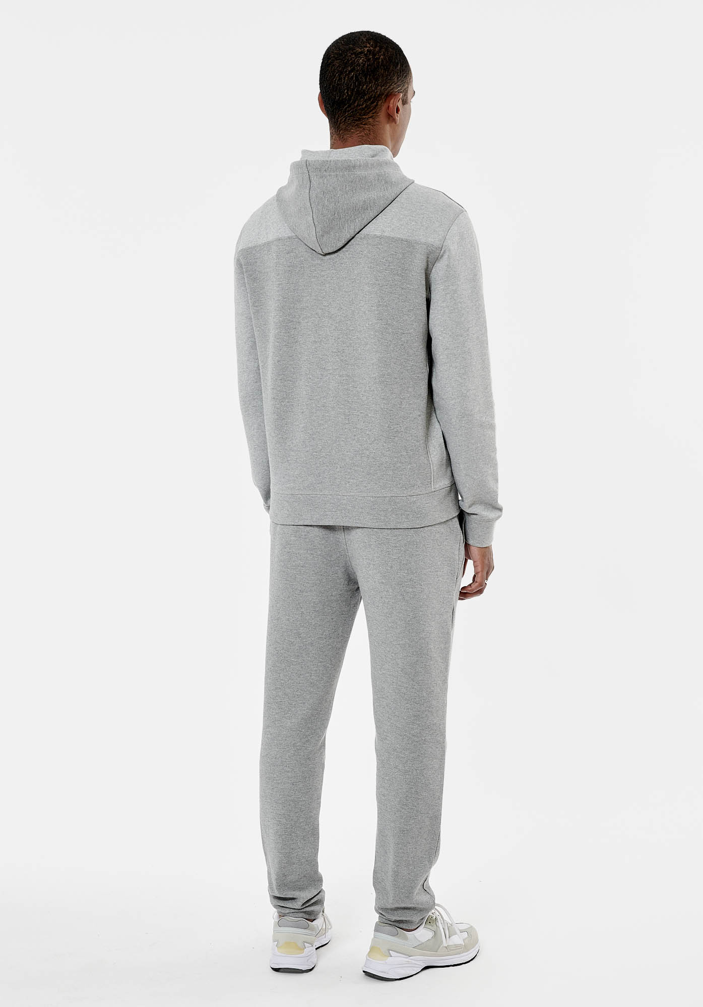 VOHO   Sweat zippé gris homme