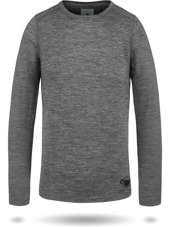 Normani Outdoor Sports Kinder Merino Langarm Broome in Schwarz günstig kaufen