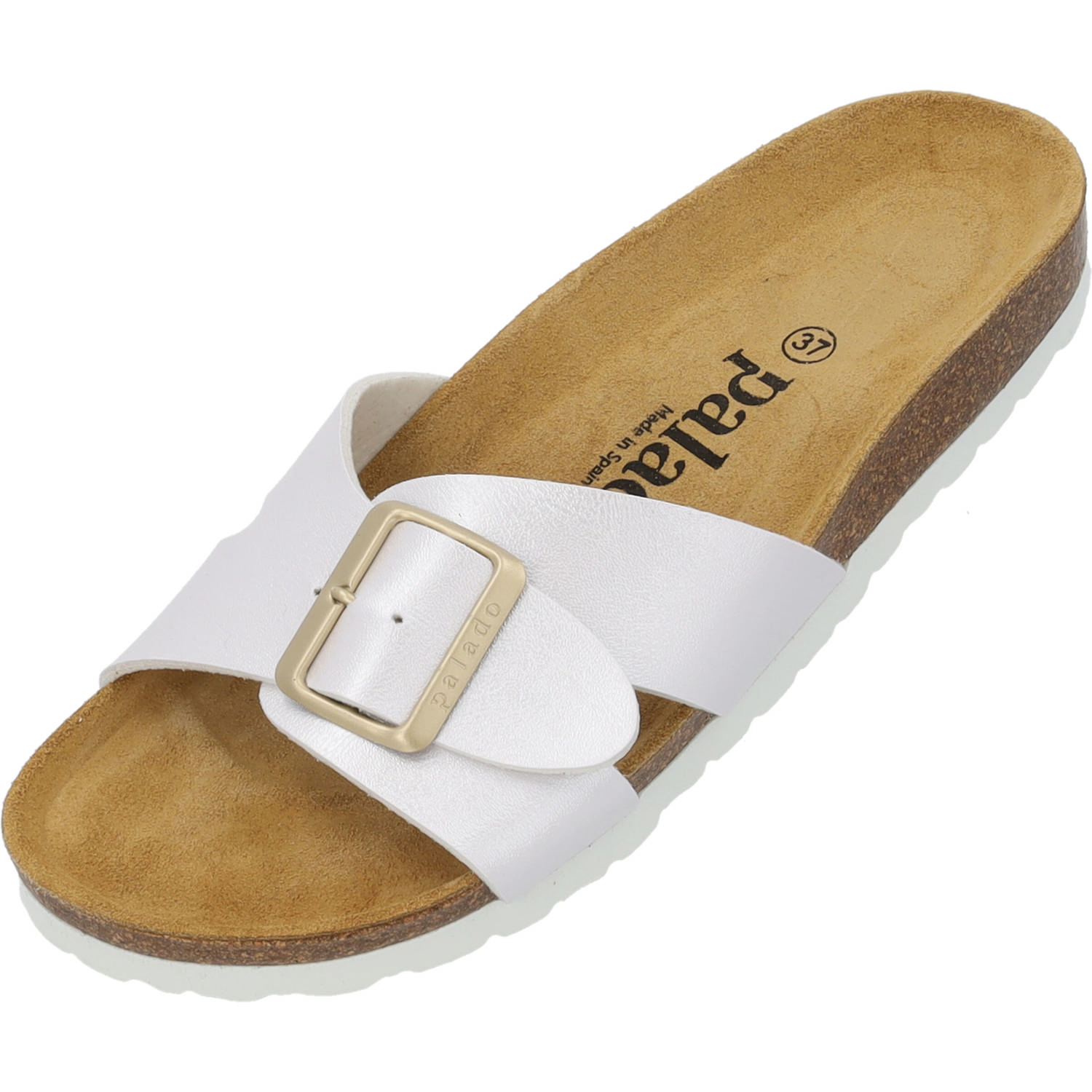 Palado Tinos Metallic, Pantoletten, Damen, Weiß