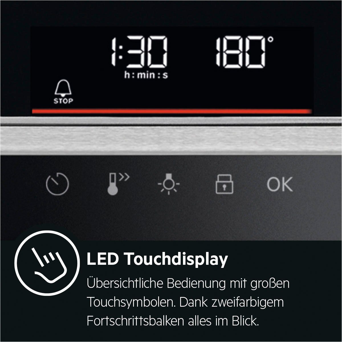AEG Einbaubackofen Serie 7000 BSS57606BM 949 494 825, mit Vollauszug, Pyrolyse-Selbstreinigung