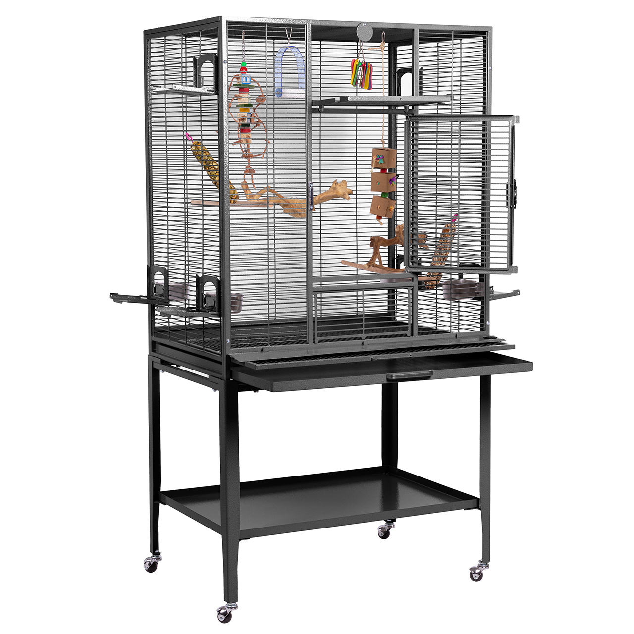 Montana Cages Käfige & Volieren Montana Cages Vogelkäfig Madeira Single dunkelgrau