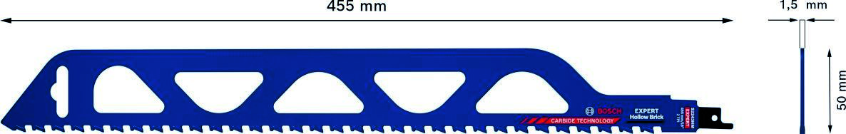 Boschev modri pribor 2608900418 Expert list za sabljasto žago „Hollow Brick“ S 2243 HM 1 kos