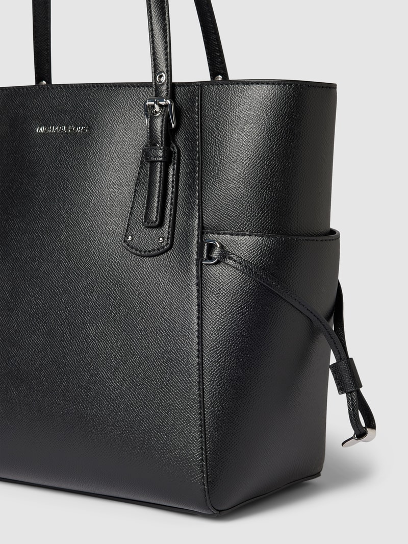 Shopper mit Label-Detail Modell 'VOYAGER' in schwarz