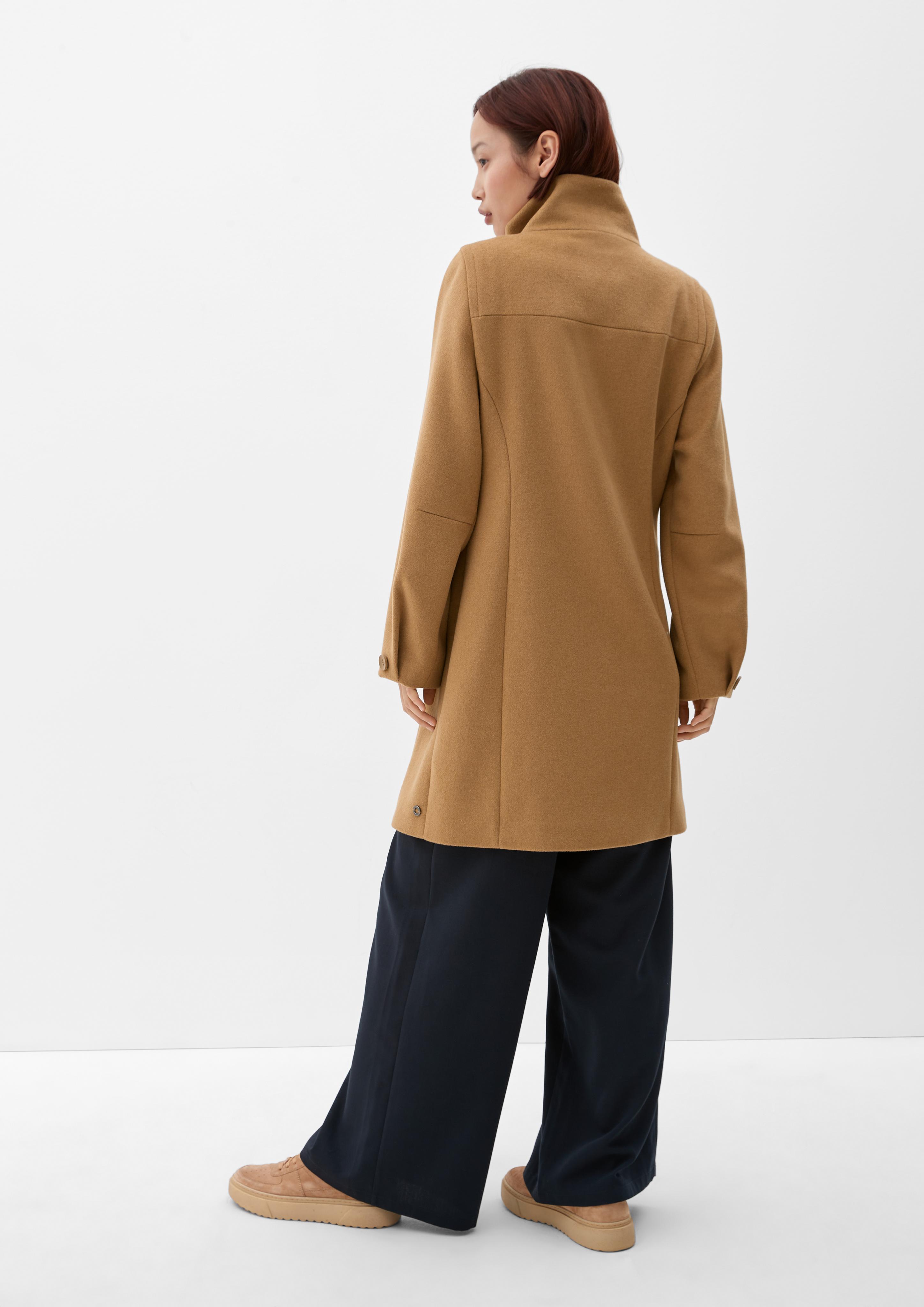Wollmixmantel in klassischem Look  2116948-8469