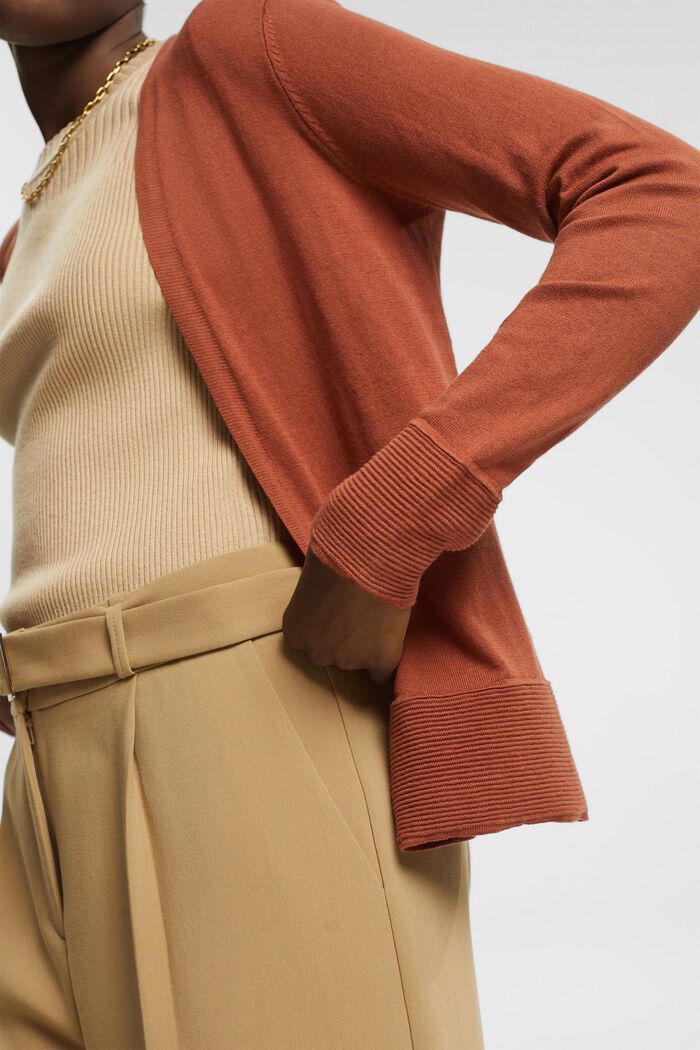 Offene Strick-Jacke