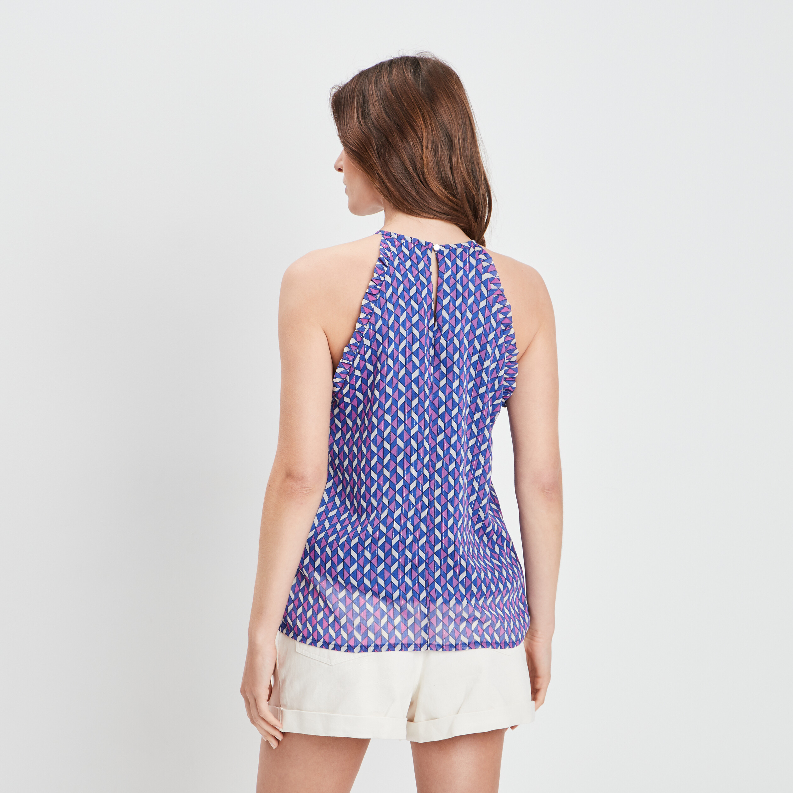 Blouse sans manches violet femme | La Halle