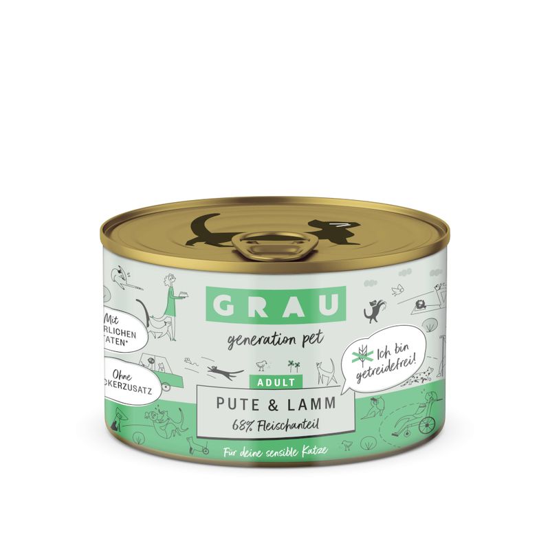 Sparpaket GRAU Adult Getreidefrei 12 x 200 g
