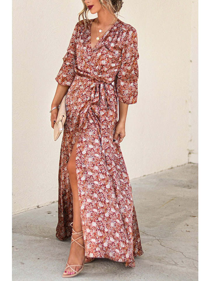 Milan Kiss Kleid in Hellbraun günstig kaufen