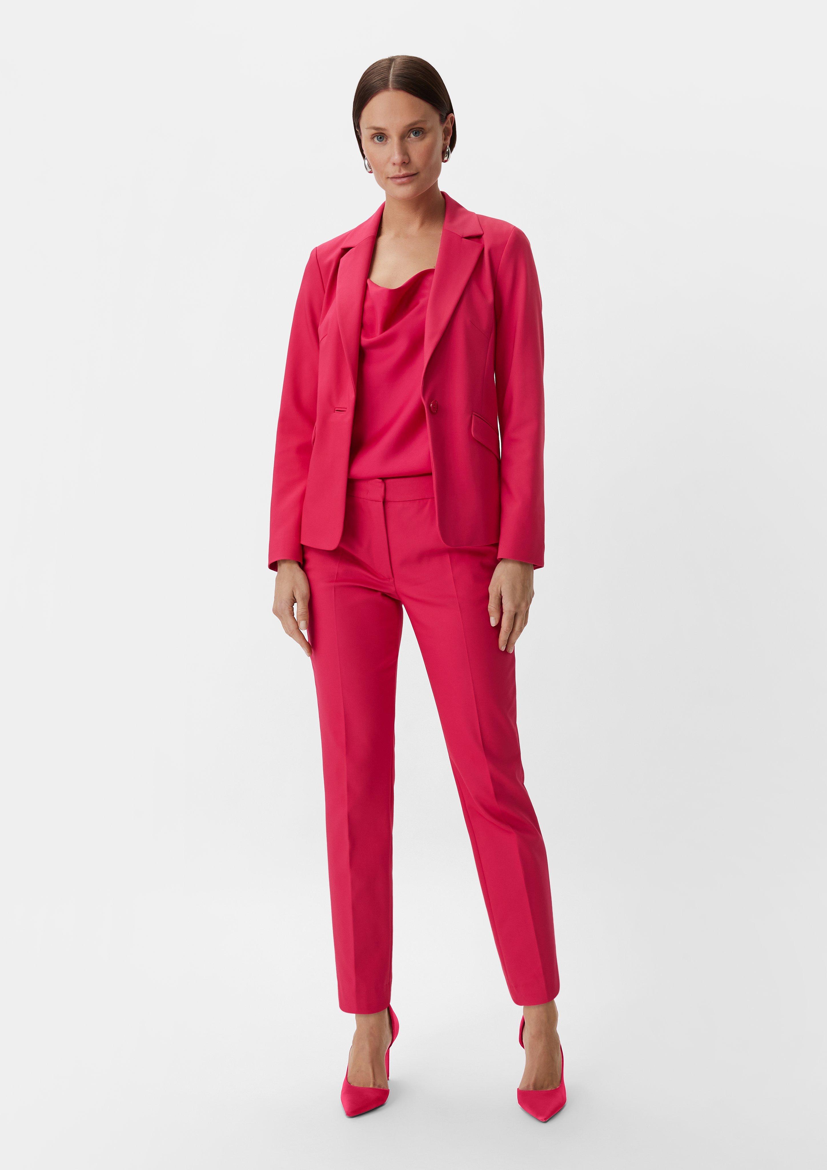 Regular: Hose mit Bügelfalten - pink