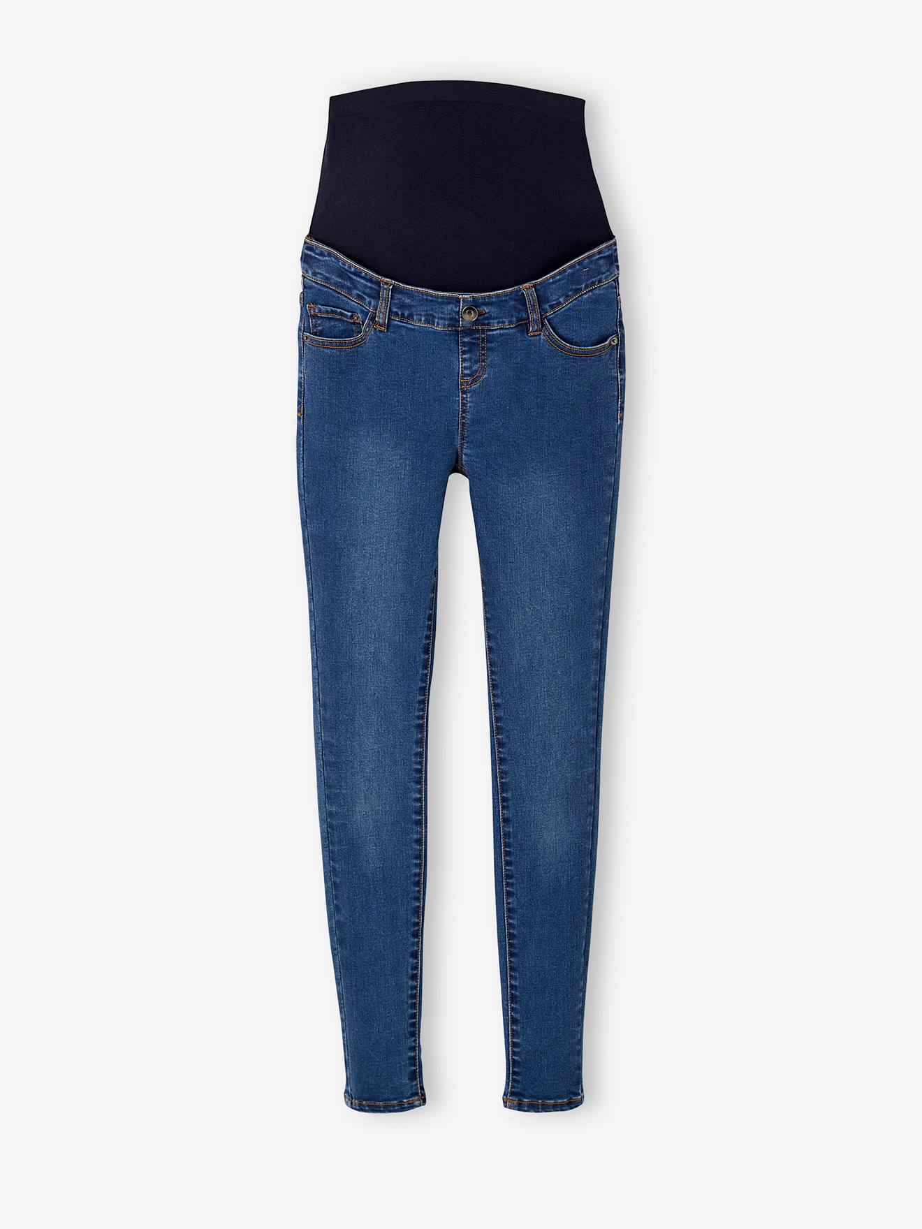 Jean skinny de grossesse bandeau sans couture brut cf swatch