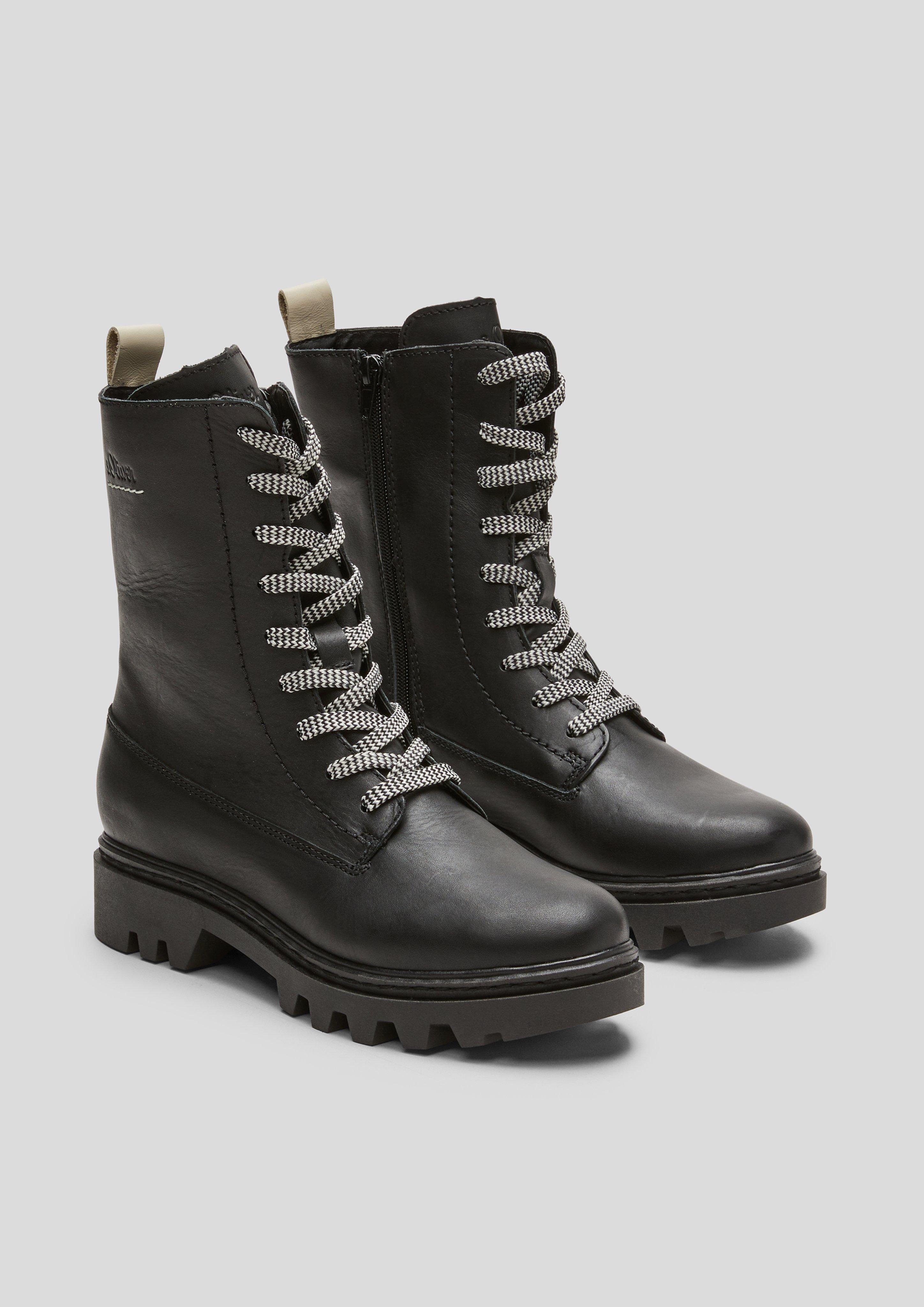 Fabricmix-Boots mit Kontrastdetails  101.107.101.25289-001