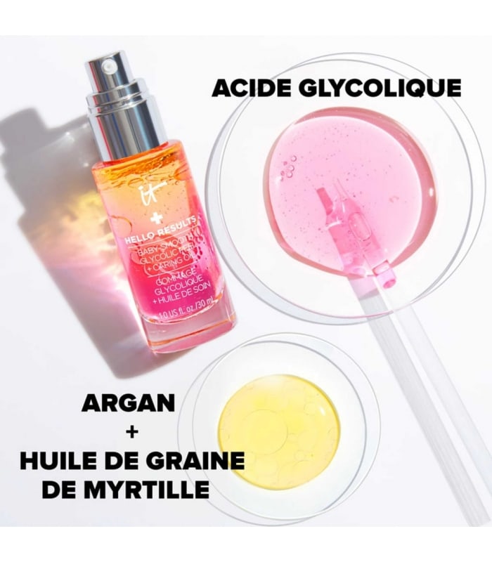 IT COSMETICS-HELLO RESULTS GOMMAGE-Votre gommage glycolique effet peau de bébé pour un usage quotidien