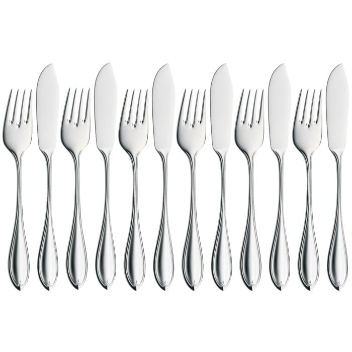 Premiere Fischbesteck-Set, 12-teilig, Cromargan protect®