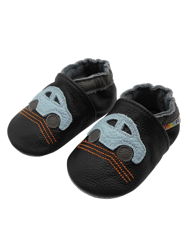 Yalion Leder-Krabbelschuhe 