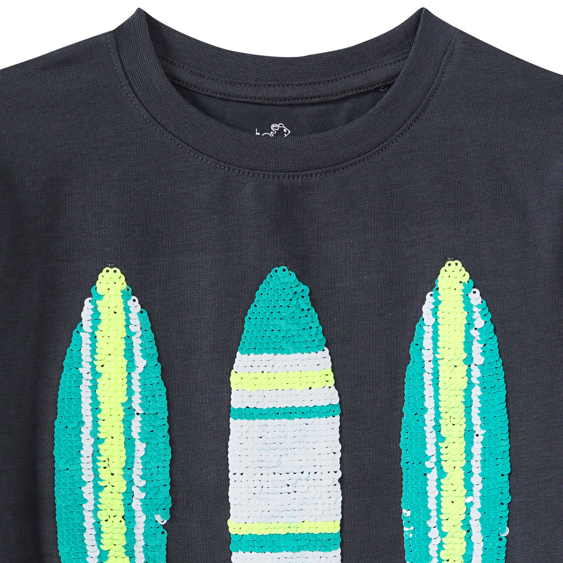 Jungen T-Shirt mit Wendepailletten