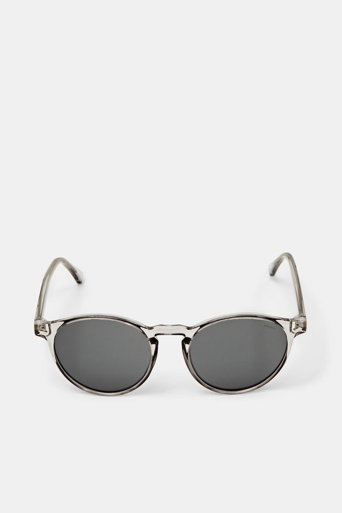 Sonnenbrille mit transparenter runder Fassung