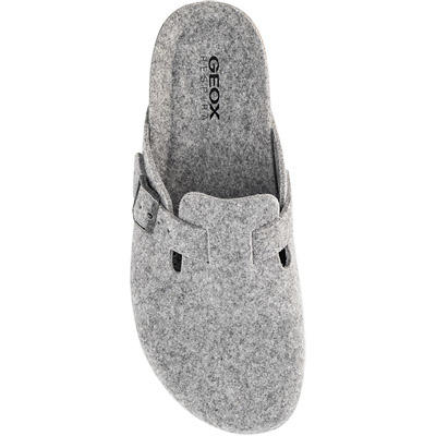 GEOX, Pantoffeln, Textil, hellgrau meliert