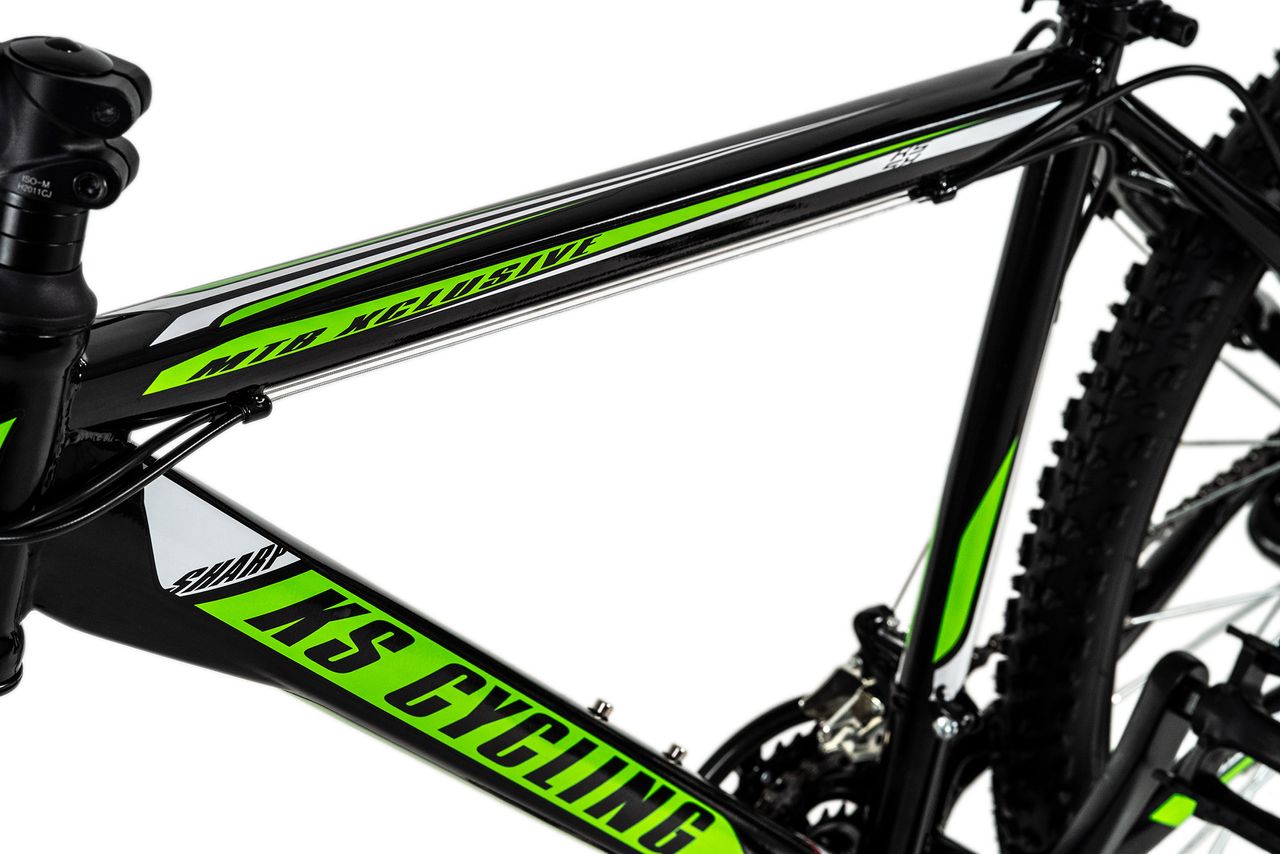 KS Cycling Mountainbike Hardtail 26'' Sharp schwarz-grün RH 46 cm