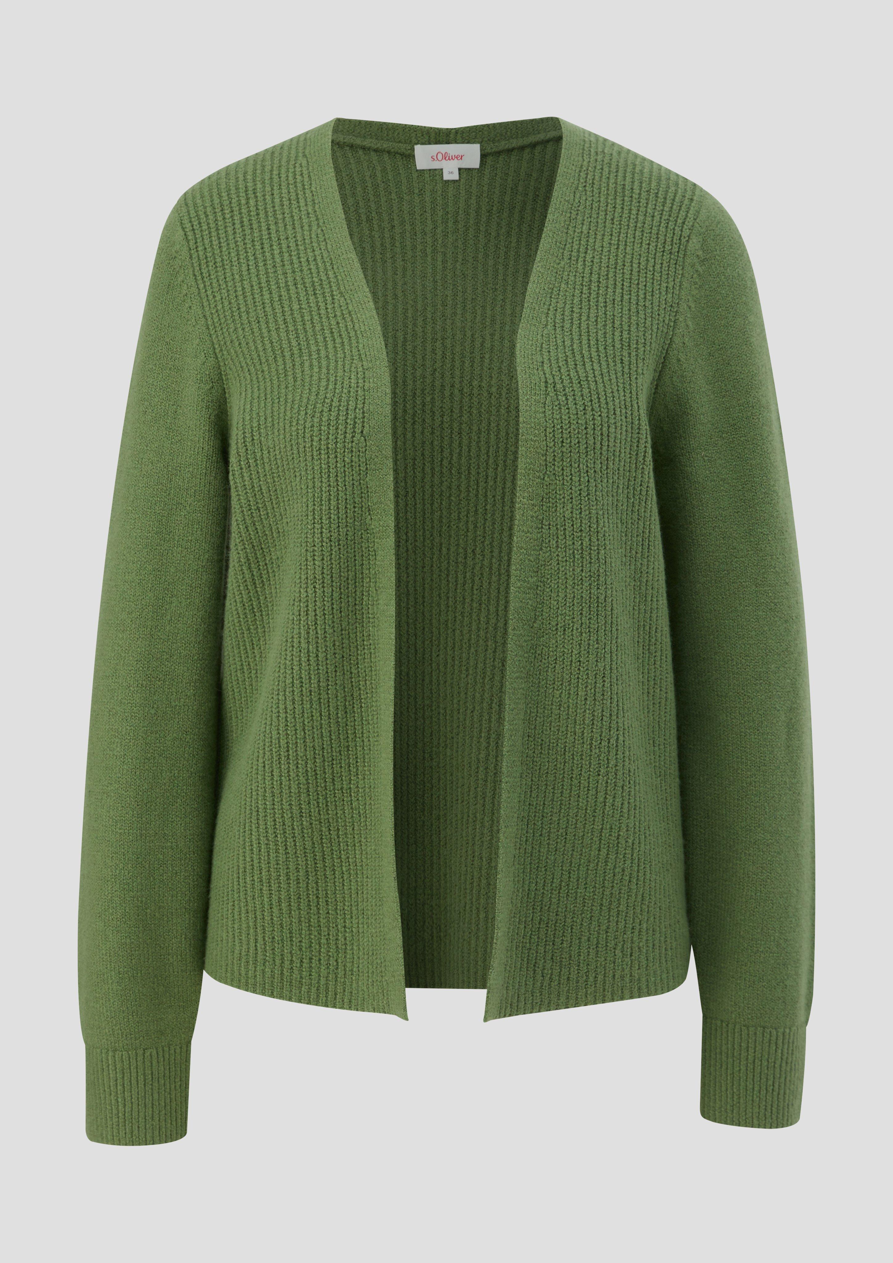 Strickjacke aus Wollmix  2134366-7834