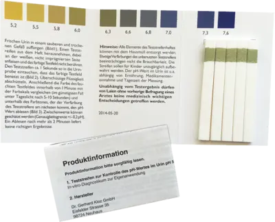 TESTSTREIFENHEFT z.Bestimmung d.Urin ph Wertes  50 St  Teststreifen