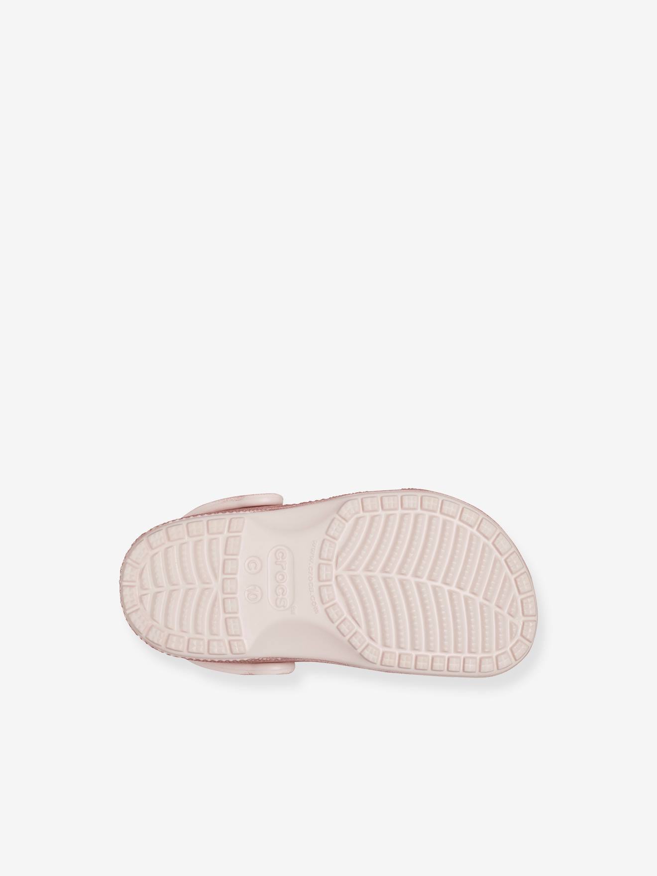 Crocs Baby Clogs 206992 Classic Glitter CROCS - rosa nude