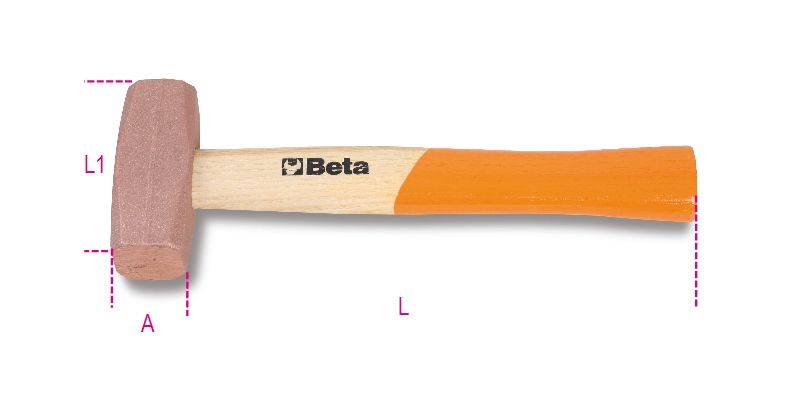Beta 013850406 1385 600 Kobberhammere med trehåndtak