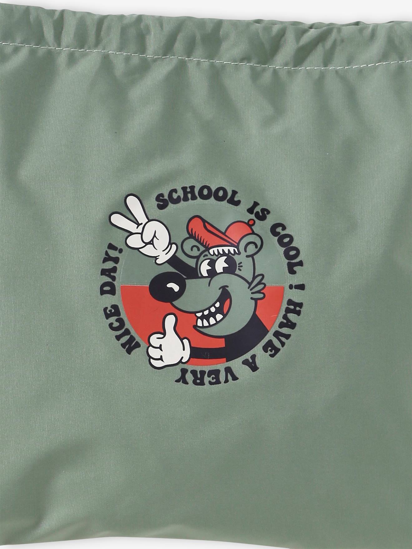 Vertbaudet Jungen Lunchbag COOL ATTITUDE - moosgrün
