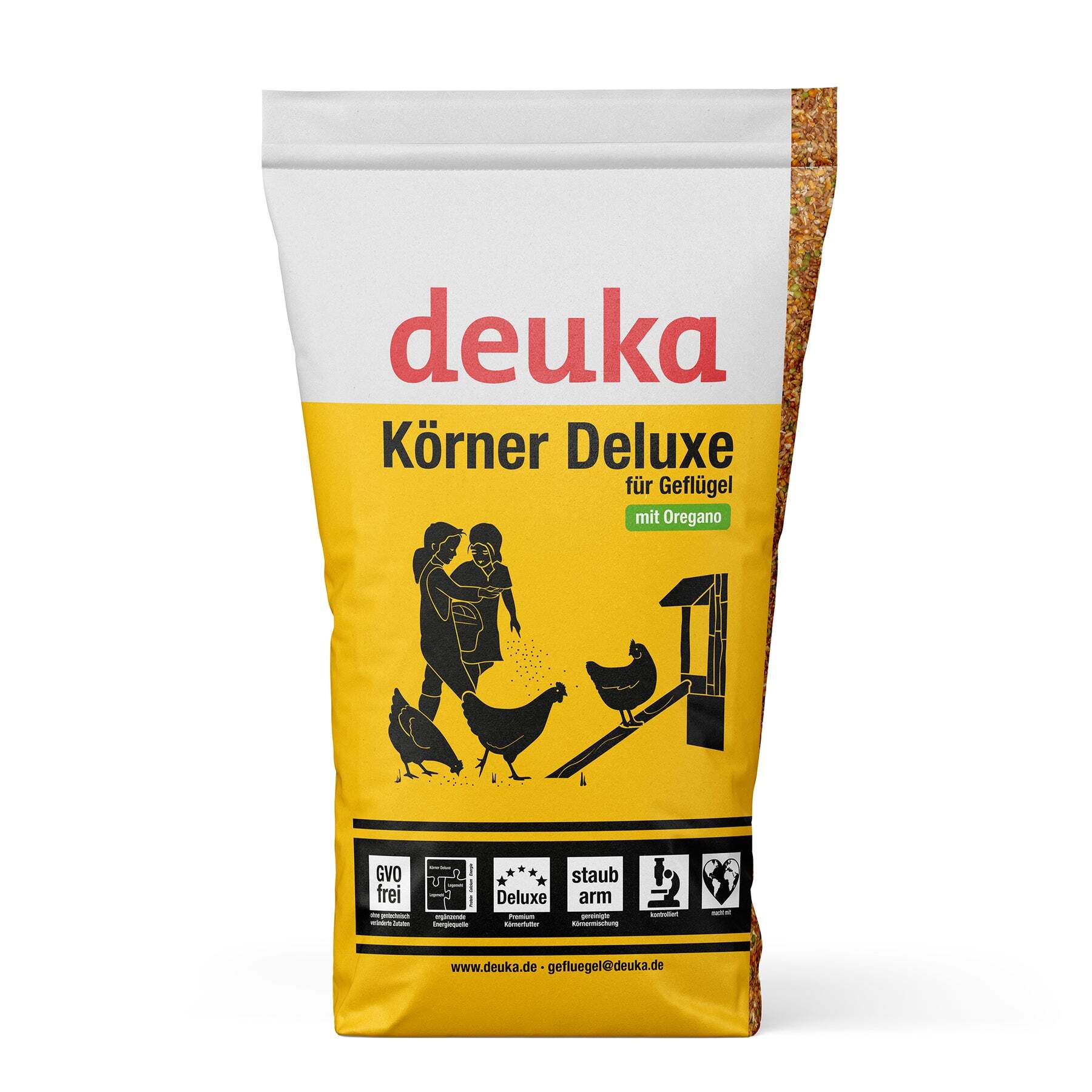 deuka Eichhörnchen deuka Körner Deluxe - Geflügel Premiumkörnermischung - 15 kg - mit Oregano