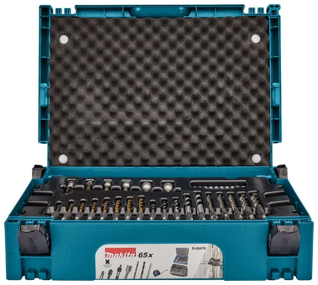 Accessoires Makita B-69478 Coffret de 65 embouts de perçage/visseuse SDS-PLUS, en boîte Mbox