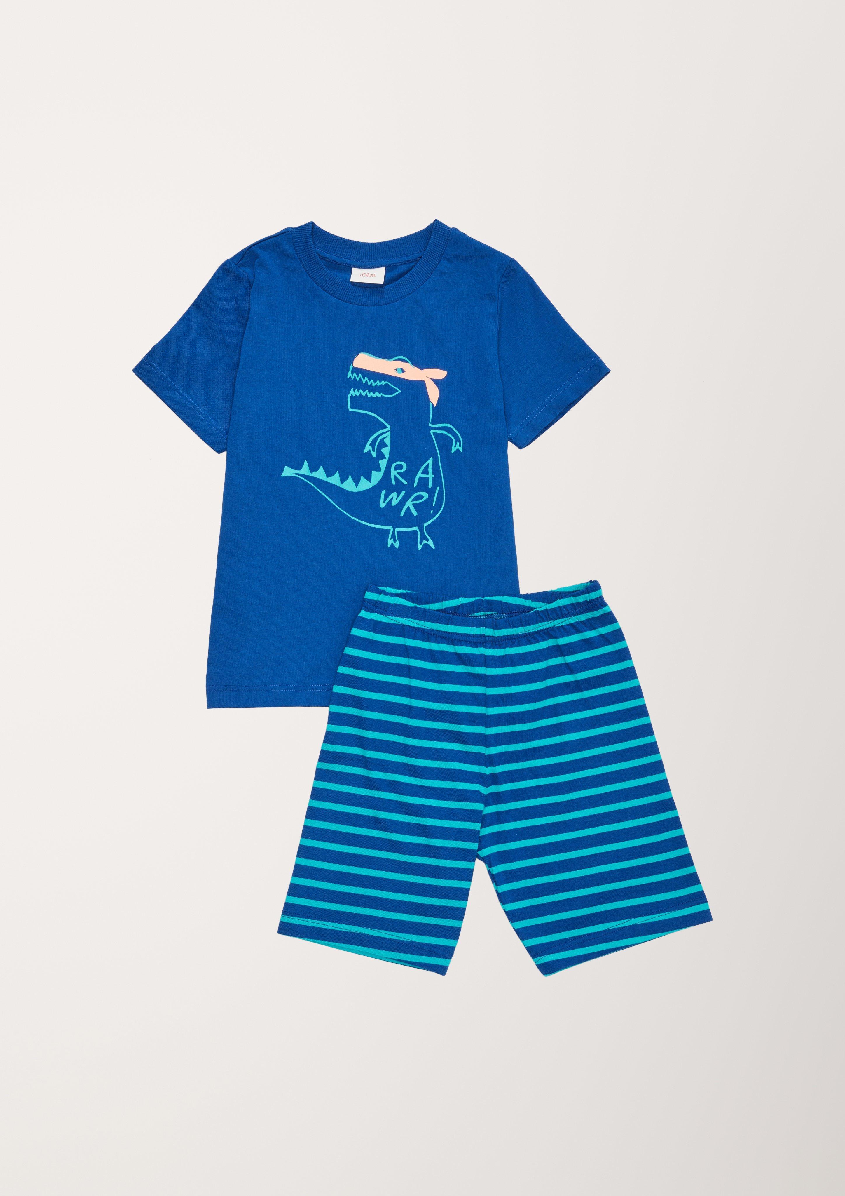 Kurzer Pyjama mit Motiv  6005937-5736