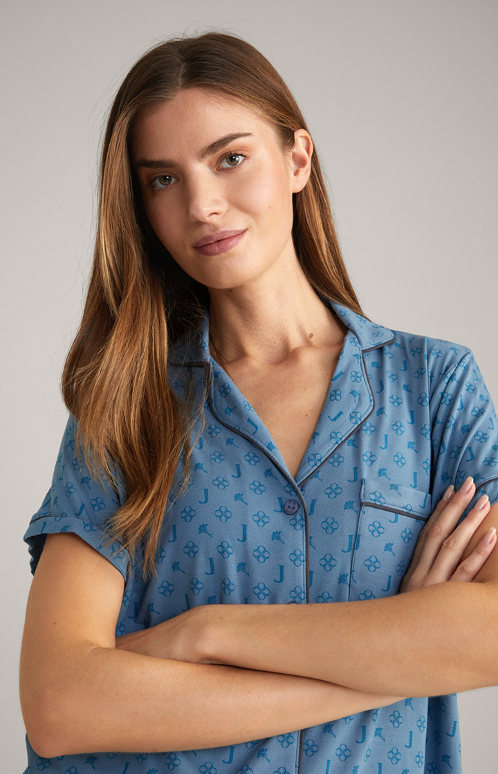 Loungewear Shirt in Ocean Blue