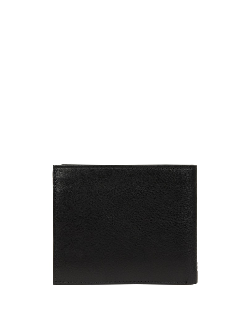 Portemonnaie mit Logo-Prägung in schwarz