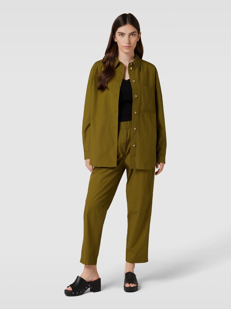 Hemdbluse mit Brusttasche in khaki