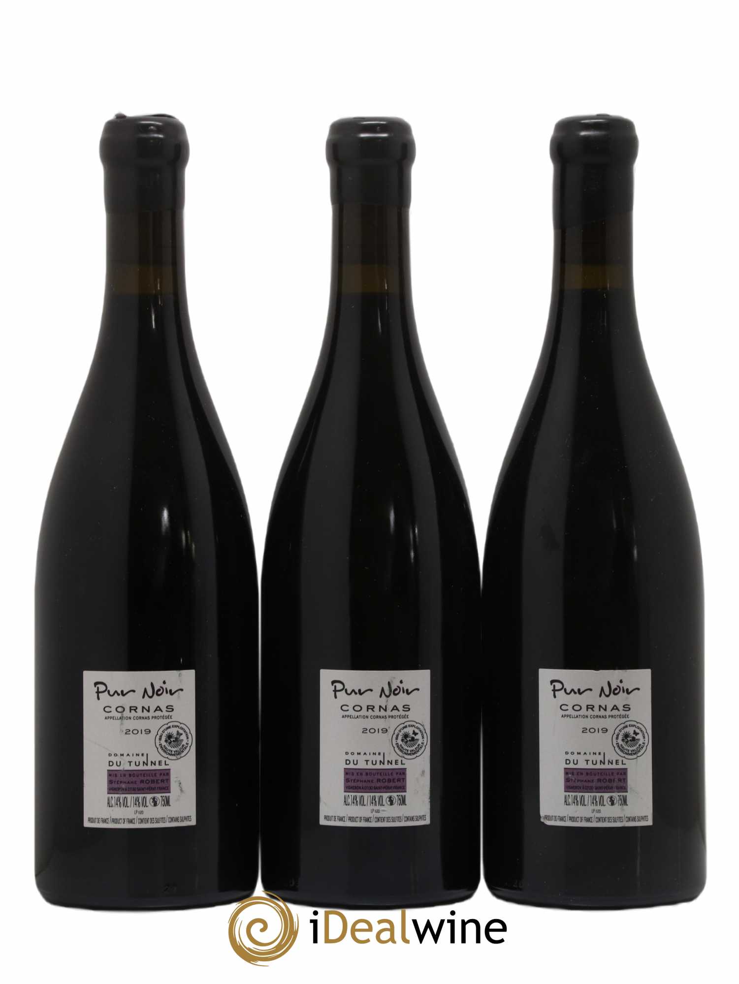 Cornas Pur Noir Tunnel (Domaine du)  2019 - Lot de 3 Bouteilles
