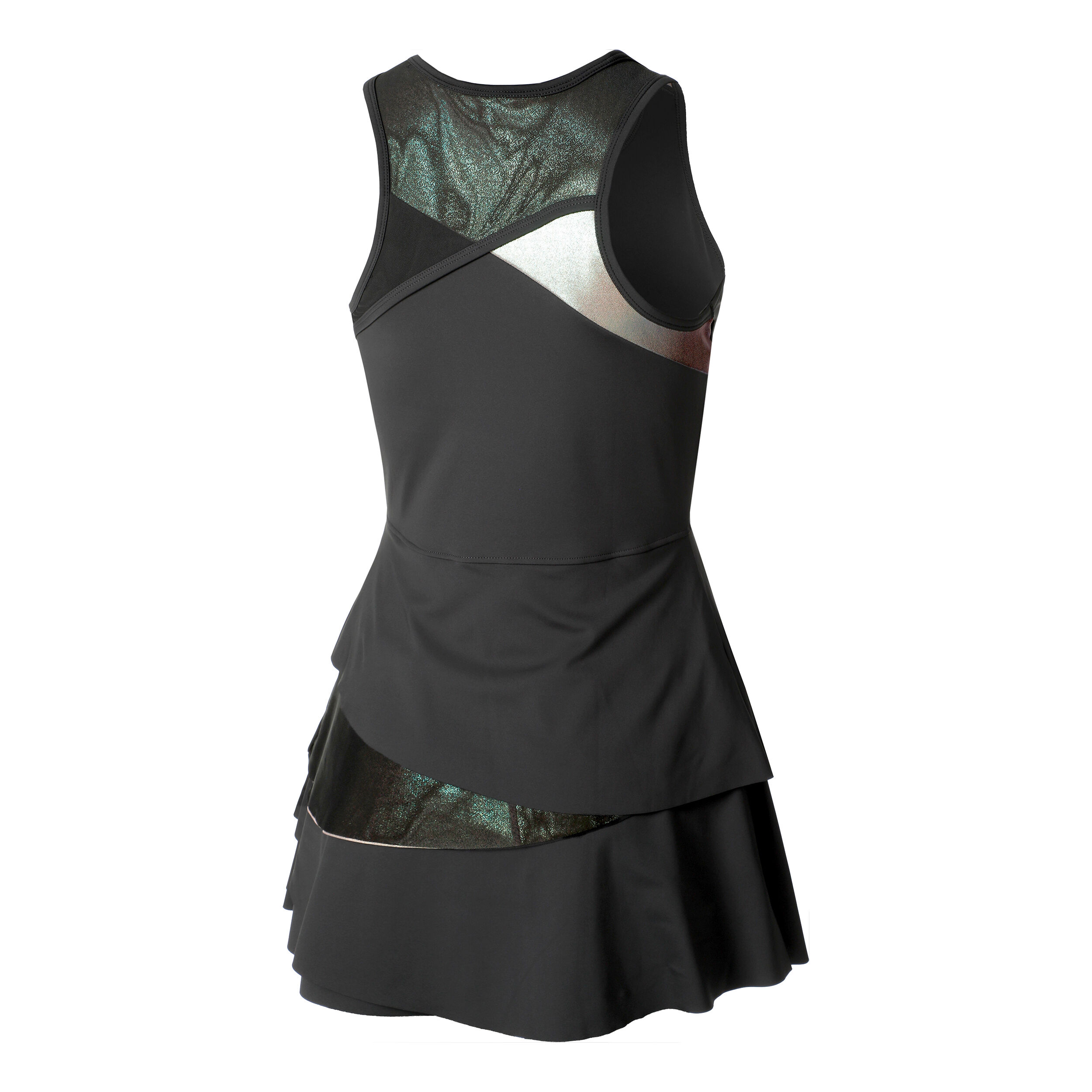 Sparkle Cross Flounce Kleid Damen - Anthrazit
