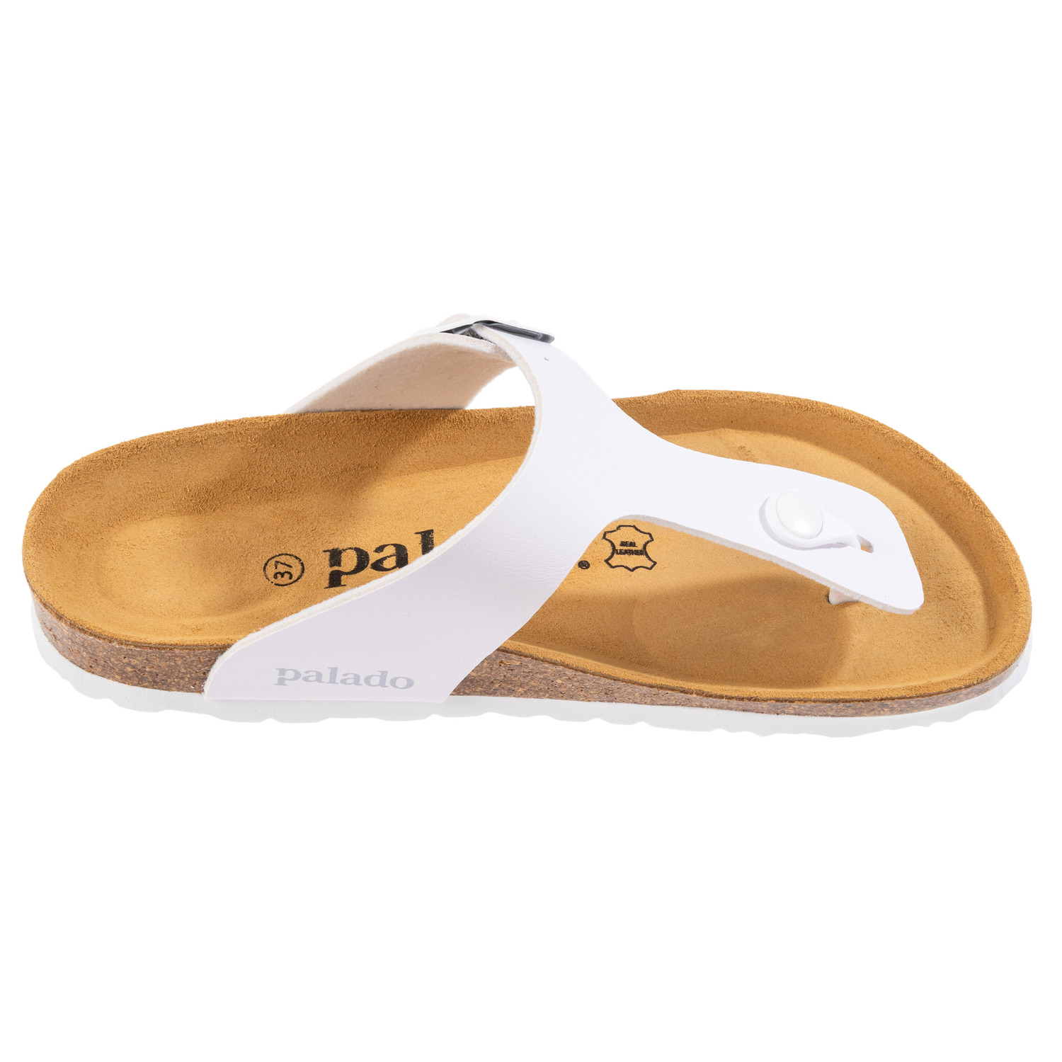 Palado Kos Matt, Zehentrenner, Damen, Weiß/Weiß