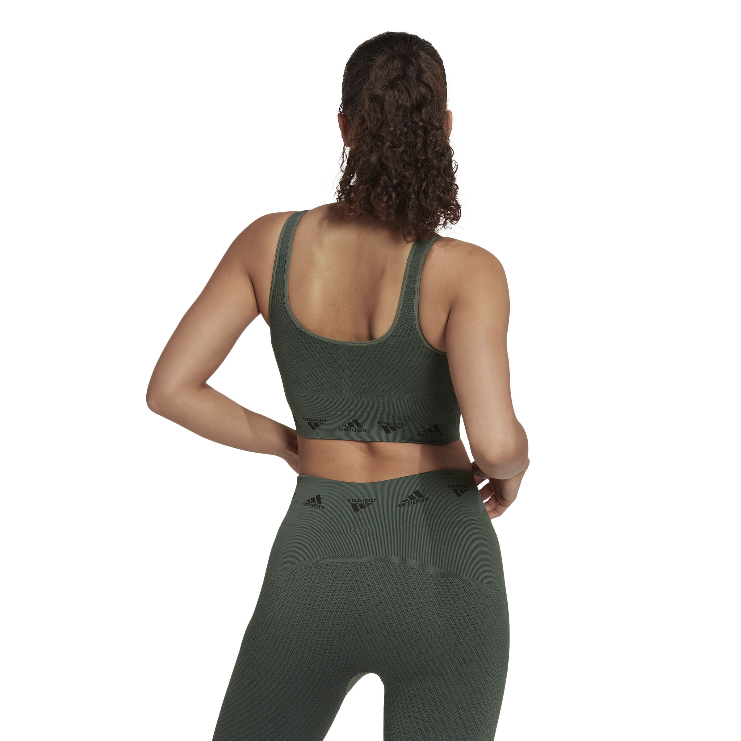 Aeroknit Sport-BH Damen - Grün